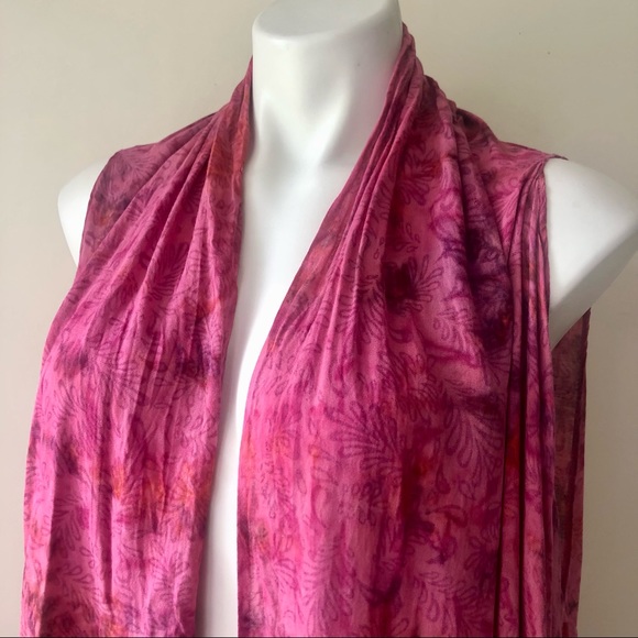 🌼 UO Urban Renewal Floral Batik Fringed Open Front Kimono Top OS - Picture 3 of 7